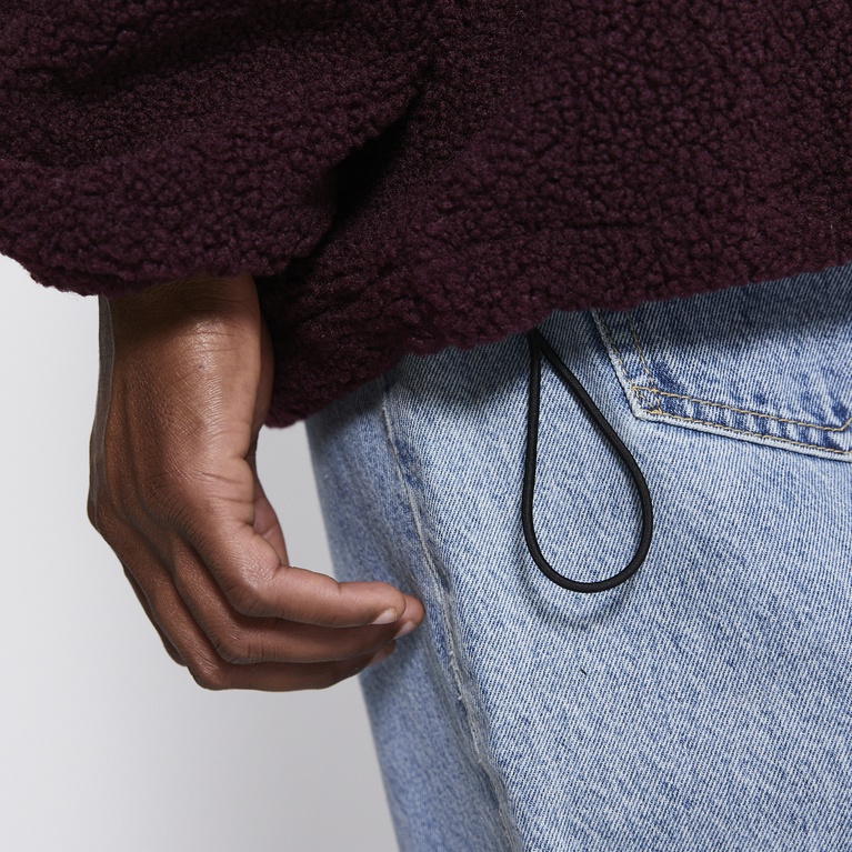 Pile jacket "Mount" Burgundy